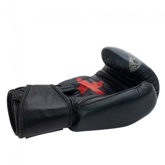 Super Pro Boxing Gloves Skull Black