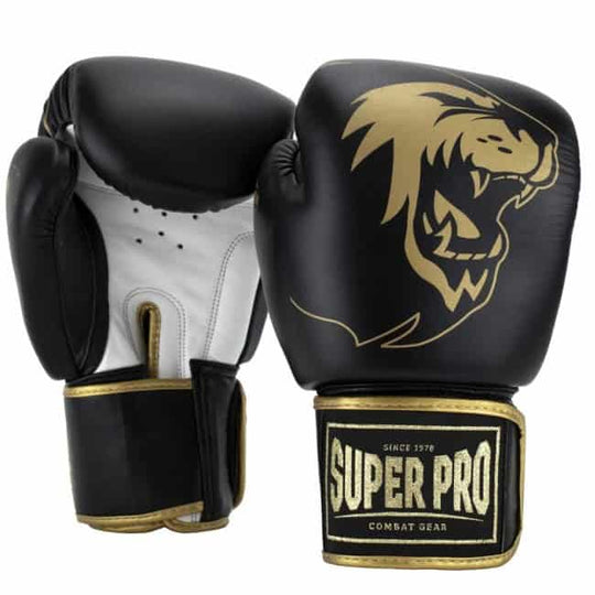 Super Pro Boxing Gloves Warrior Gold