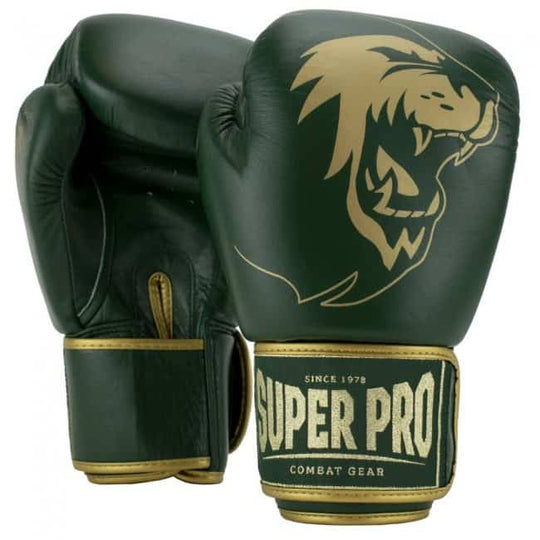 Super Pro Boxing Gloves Warrior Green