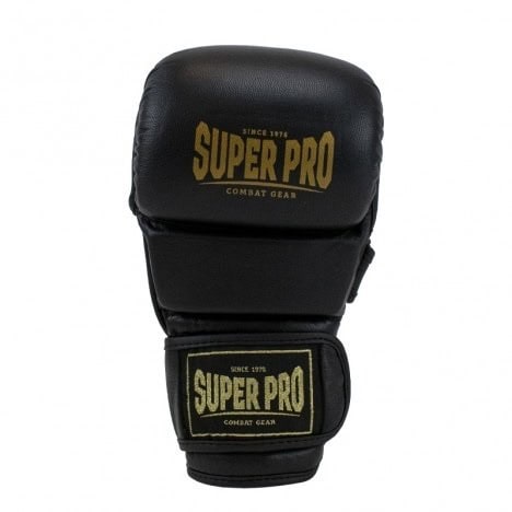Super Pro MMA Gloves Shooter Black