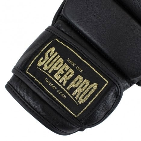 Super Pro MMA Gloves Shooter Black