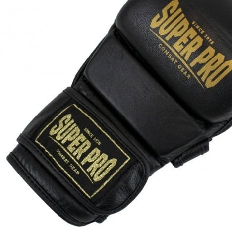 Super Pro MMA Gloves Shooter Black