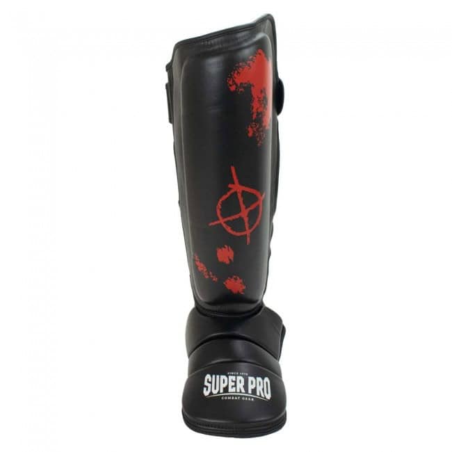 Super Pro Scheenbeschermers Skull Zwart