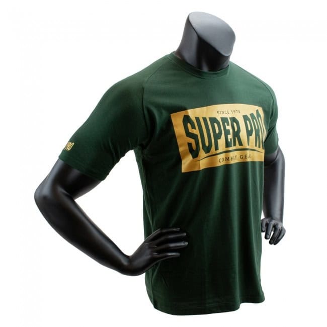 Super Pro T-shirt Block Logo Groen