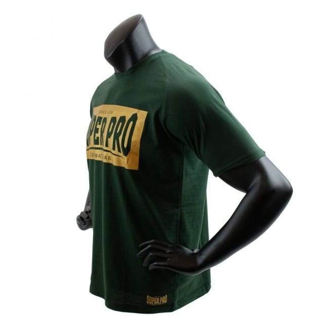 Super Pro T-shirt Block Logo Groen