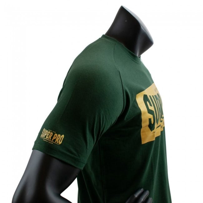 Super Pro T-shirt Block Logo Groen