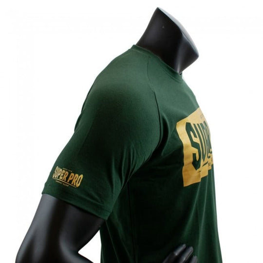 Super Pro T-shirt Block Logo Groen