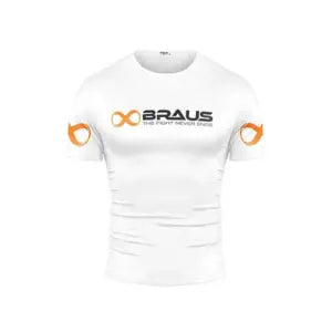Braus Rashguard Short Sleeve Ranked Wit
